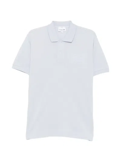 Lacoste Logo-embroidered Polo Shirt In Blue