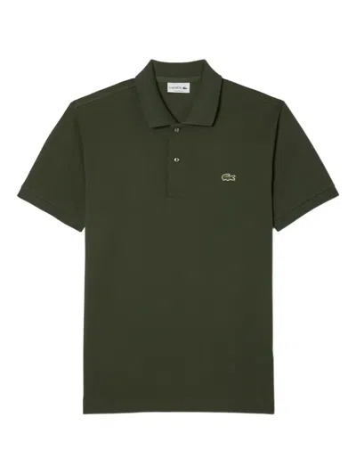 Lacoste Logo-embroidered Polo Shirt In Green