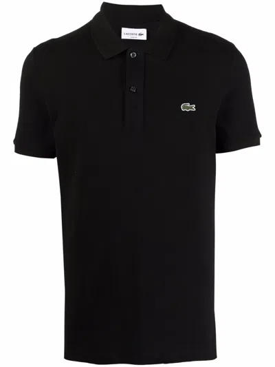 Lacoste Classic Fit Original L.12.12 Polo Clothing In Black