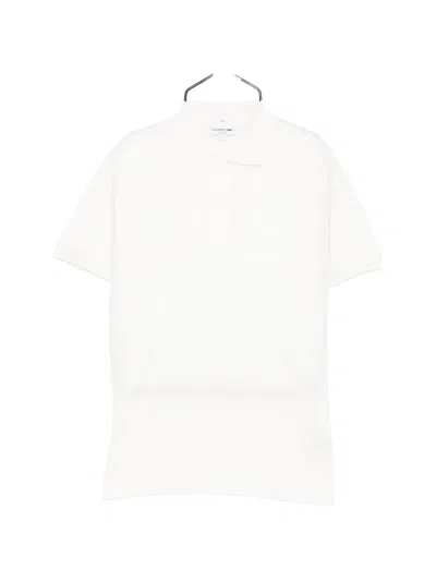 Lacoste Logo-embroidered Polo Shirt In White