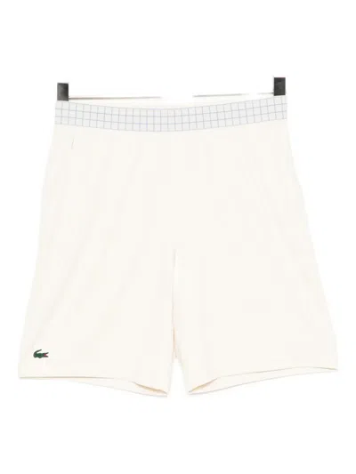 Lacoste Logo-embroidered Shorts In Pink