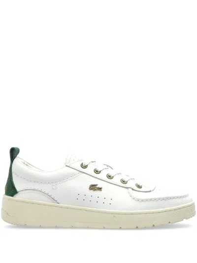Lacoste Logo-embroidered Sneakers In White