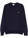 LACOSTE LOGO-EMBROIDERED SWEATER