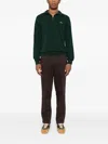 Lacoste Logo-embroidered Sweatshirt In Green
