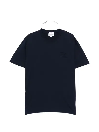 Lacoste Logo-embroidered T-shirt In Blue