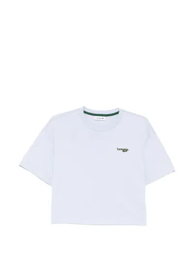 Lacoste Logo-embroidered T-shirt In White