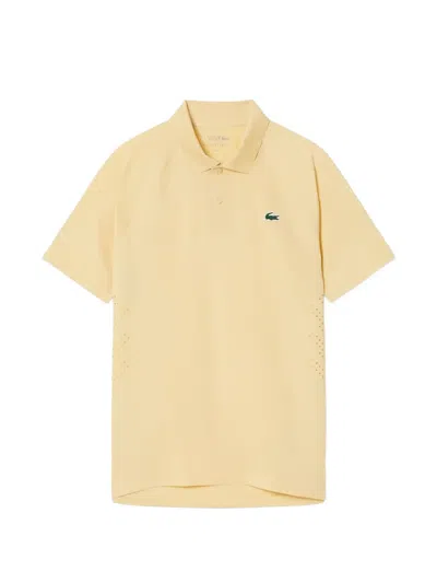 Lacoste Logo-embroidery Polo Shirt In Brown