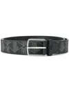 Lacoste Logo-engraved Belt In Black