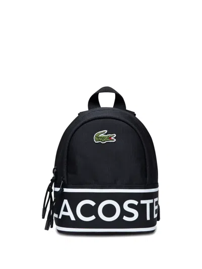 Lacoste Kids' Logo-graphic Backpack In Black