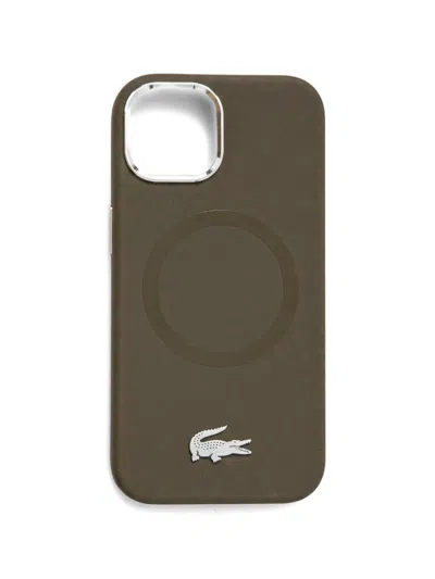 Lacoste Logo Iphone 15 Phone Case In Green