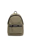 Lacoste Logo-jacquard Backpack In Green