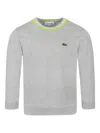 Lacoste Logo Jumper In Grau