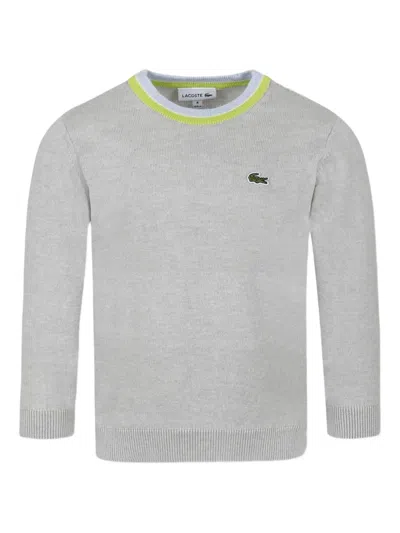 Lacoste Logo Jumper In Grau
