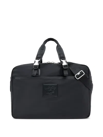 Lacoste Logo Laptop Bag In Black