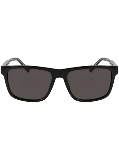 Lacoste Logo-lettering Sunglasses In Black