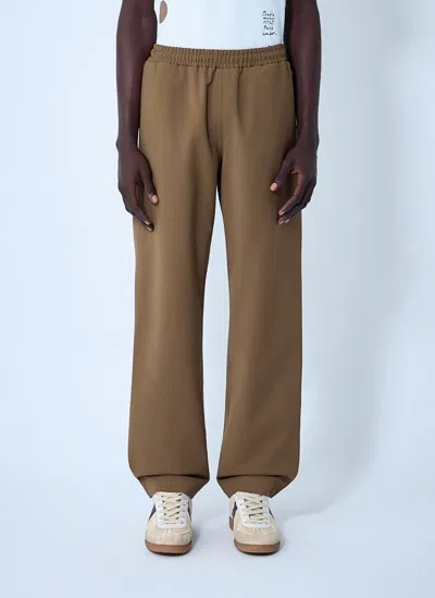 Lacoste Runway Elasticated-waist Track Pants In Brown