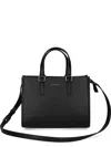 Lacoste Logo Motif Tote Bag In Black