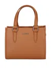 Lacoste Logo Motif Tote Bag In Brown