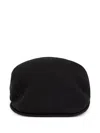 Lacoste Logo-embroidered Felted Beret In Black
