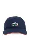 Lacoste Logo-patch Cap In Blue