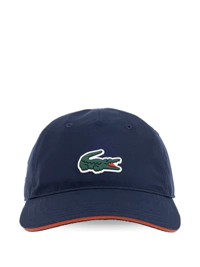 Lacoste Logo-patch Cap In Blue