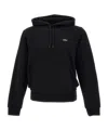 Lacoste Logo-patch Cotton Hoodie In Black