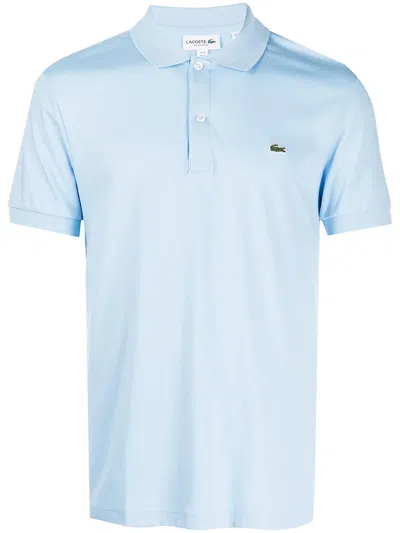 Lacoste Logo-patch Cotton Polo Shirt In Multi