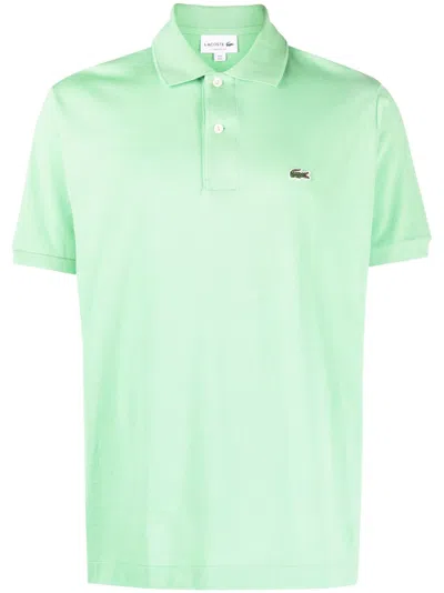 LACOSTE LOGO-PATCH COTTON POLO SHIRT
