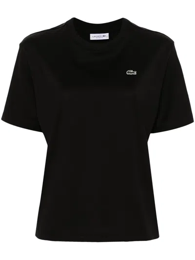 LACOSTE LOGO-PATCH COTTON T-SHIRT