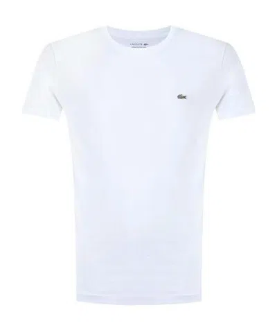 Lacoste Basic Crew Neck Sport Tee In White