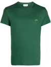 Lacoste Men's Forrest Green Pima Brand-appliqué Cotton-jersey T-shirt