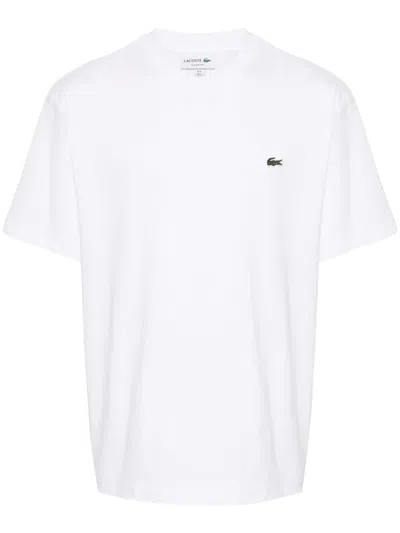 Lacoste Basic Crew Neck Sport Tee In White