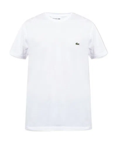Lacoste Basic Crew Neck Sport Tee In White