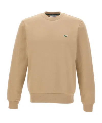 Lacoste Mens Organic Cotton Crew Neck Sweater In Viennese 02s