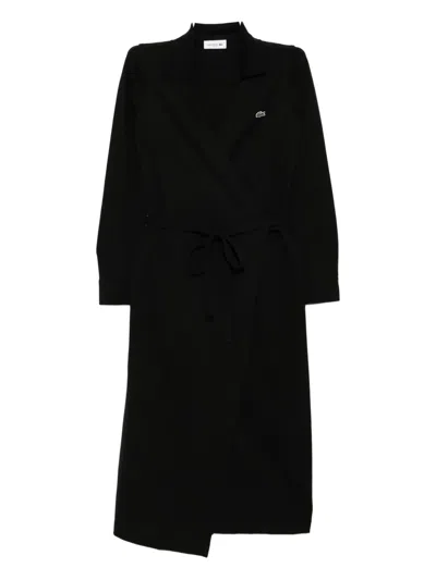 Lacoste Logo-patch Dress In Black