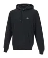 Lacoste Zipper Hoodie In Black