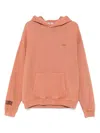 Lacoste Logo-patch Hoodie In Pink