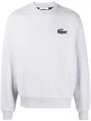 LACOSTE LOGO-PATCH LONG-SLEEVE SWEATSHIRT