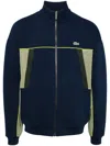 Lacoste Men's Colorblocked Double Face Pique Zip-up Tracksuit Jacket In Blue