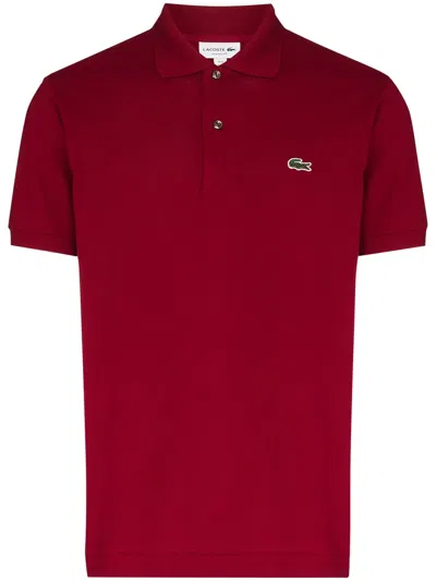 LACOSTE LOGO-PATCH PIQUÉ POLO SHIRT