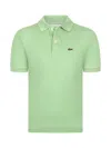 Lacoste Logo-patch Piqué Polo Shirt In Grün