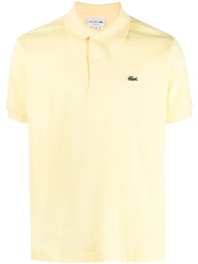 Lacoste Logo-patch Polo Shirt In White
