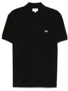 Lacoste Classic Fit Original L.12.12 Polo Clothing In Black