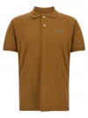 Lacoste Logo Patch Polo Shirt In Brown