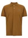 Lacoste Logo Patch Polo Shirt In Brown