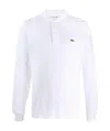 Lacoste Loose Fit Pique Polo Shirt In White
