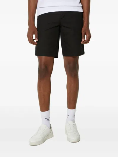 Lacoste Logo-patch Shorts In Black