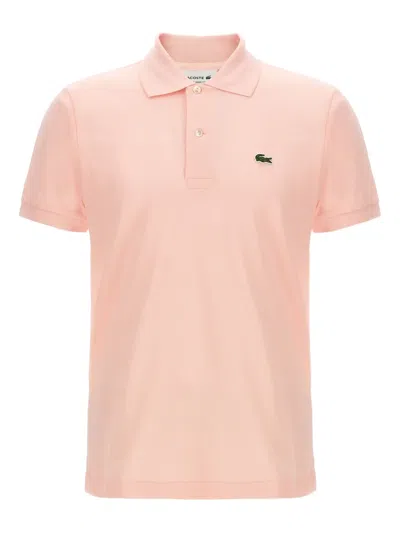 Lacoste Classic Cotton Pique Fashion Polo Shirt In Latte
