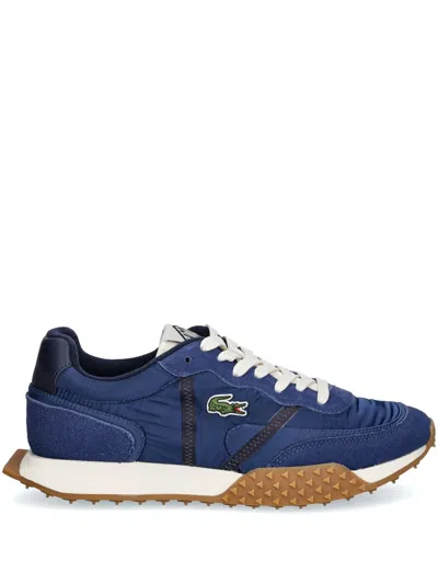 Lacoste Logo-patch Sneakers In Blue