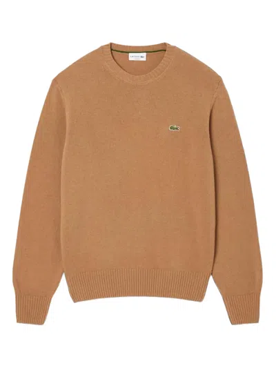 LACOSTE LOGO-PATCH SWEATER
